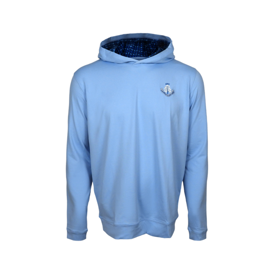 Cgl Bird Lines Hoodie - Light Blue/Navy/Blue