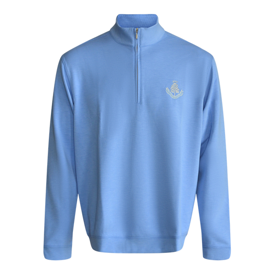 1/4 Zip Sweater - Blue Jay