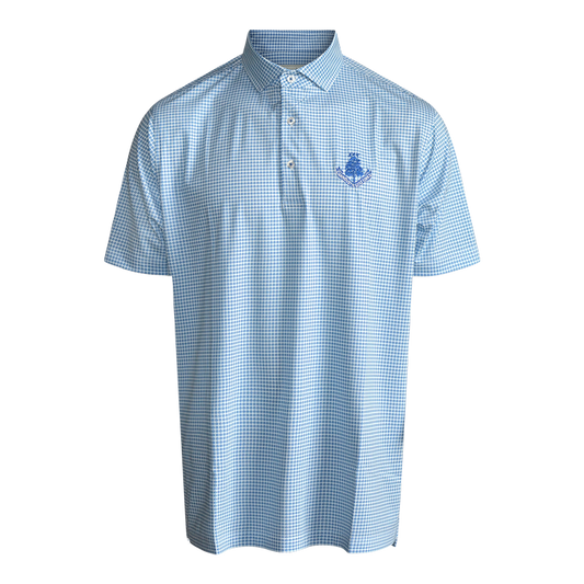 Dartmouth Pattern Polo - White/Cobalt