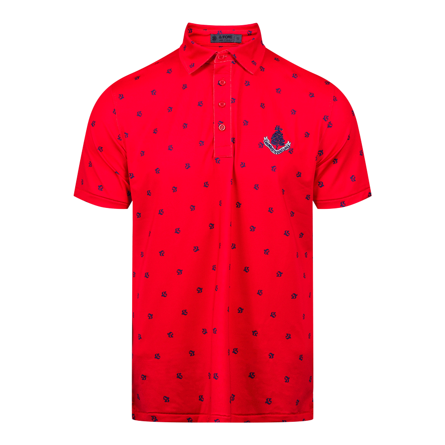 Pattern Polo Shirt - Poppy