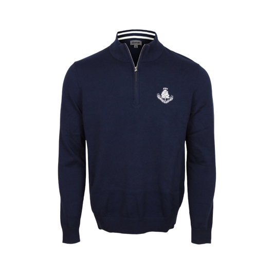 Cooling Cotton 1/4 Zip Sweater - Twilight