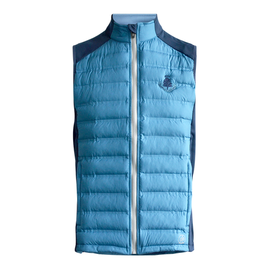 Helm Quilt Gilet - Navy/Mid Blue