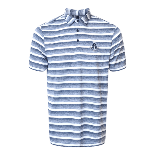 Stripe Polo Shirt - Collegiate Navy/White