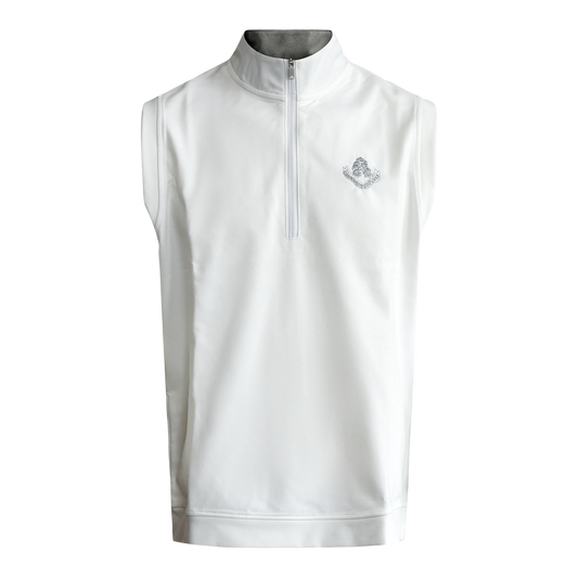 Elevated 1/4 Zip Vest - White
