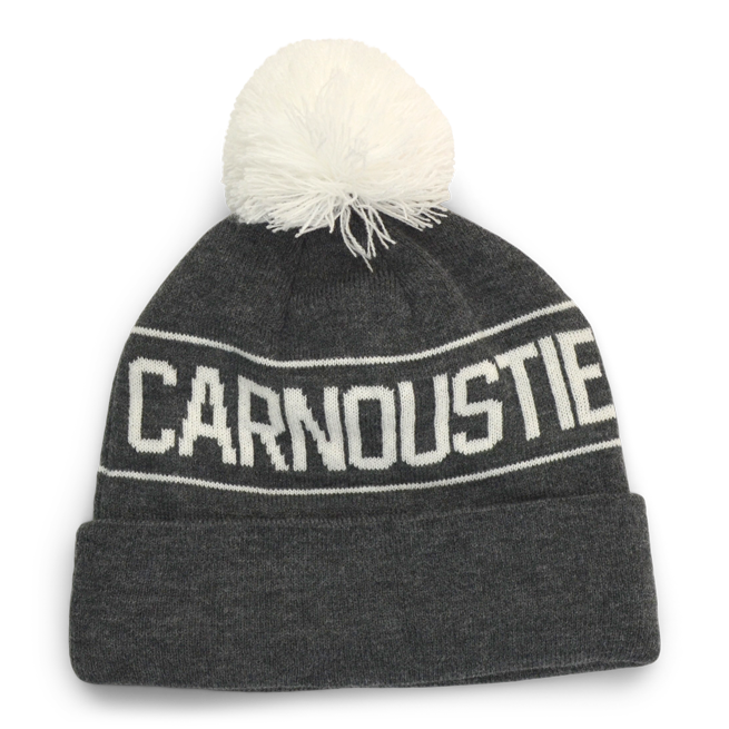 Beanie Hat - Charcoal White