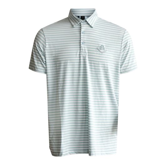 Ultimate Stripe Polo - Wonder Blue/White