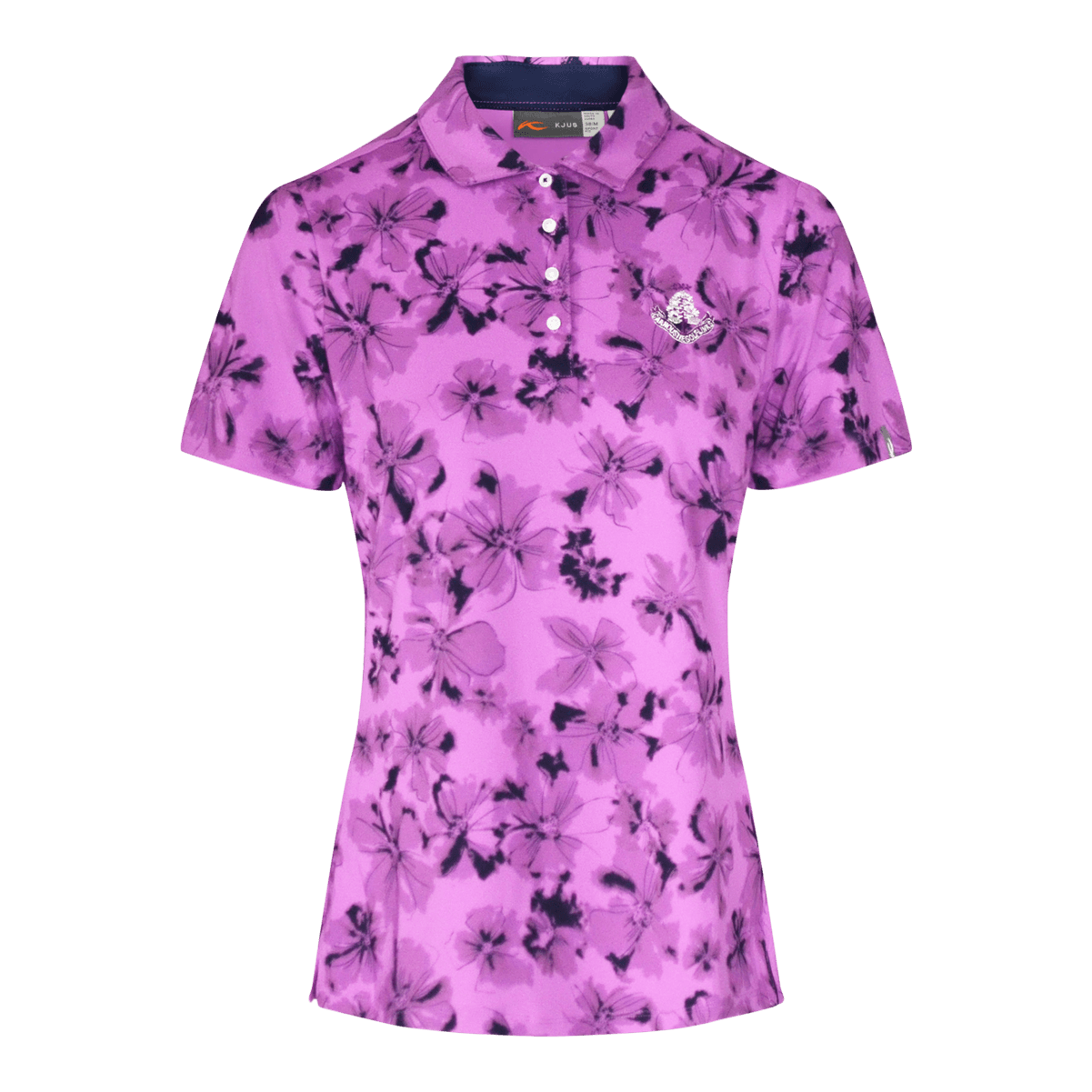 Enya Pattern Polo Shirt - Foxglove Purple