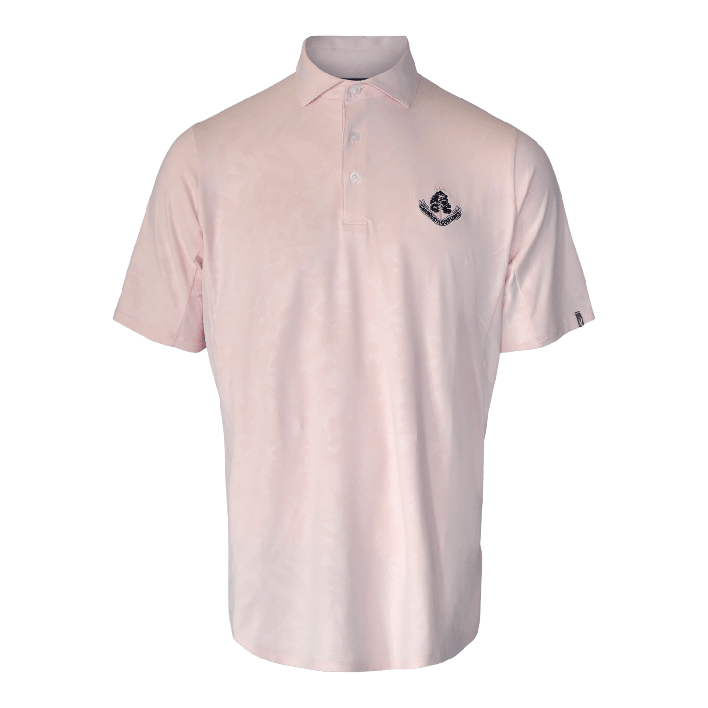 Motion Embossed Pattern Polo - Pink Salt