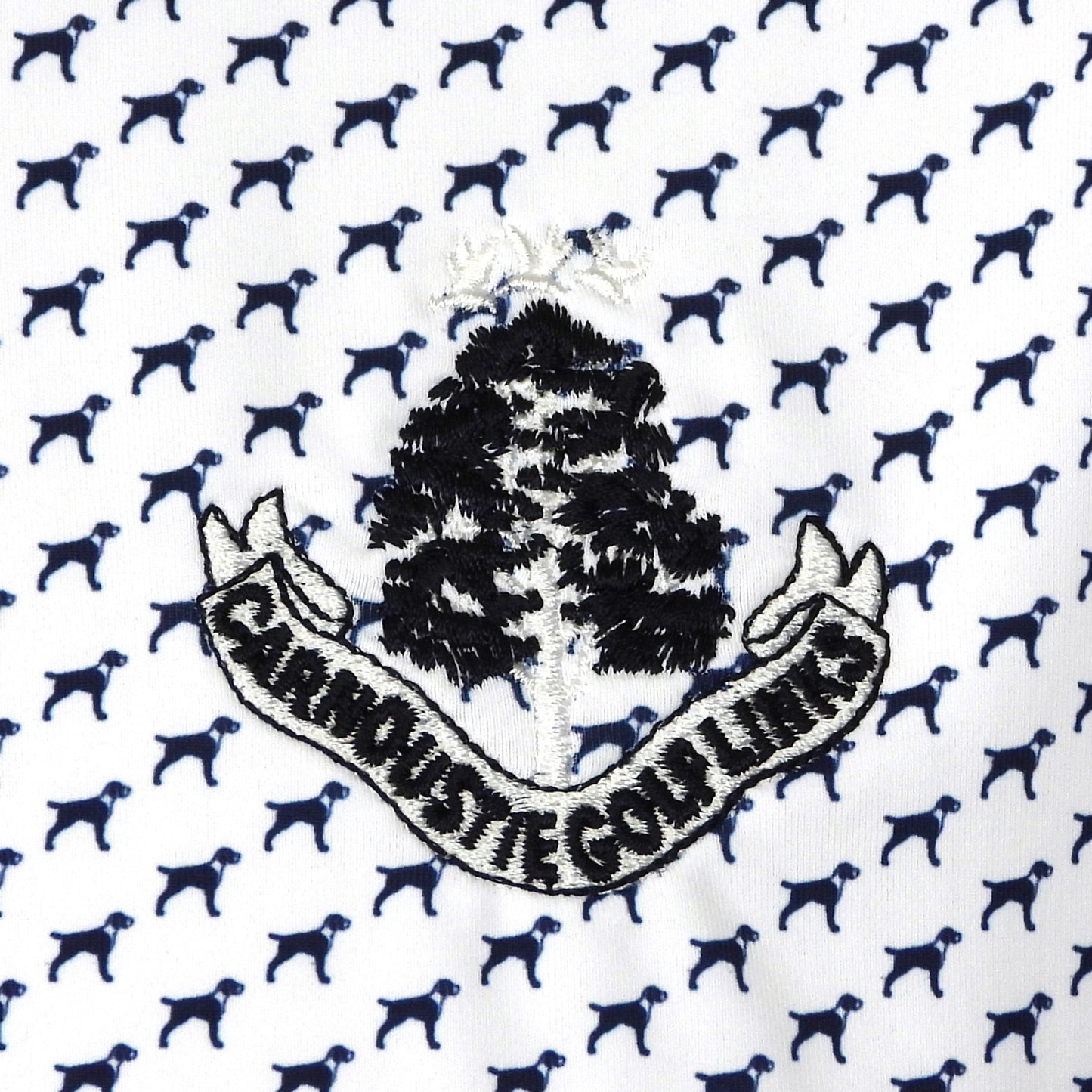 Golfer Polo - White/Atlanta Blue