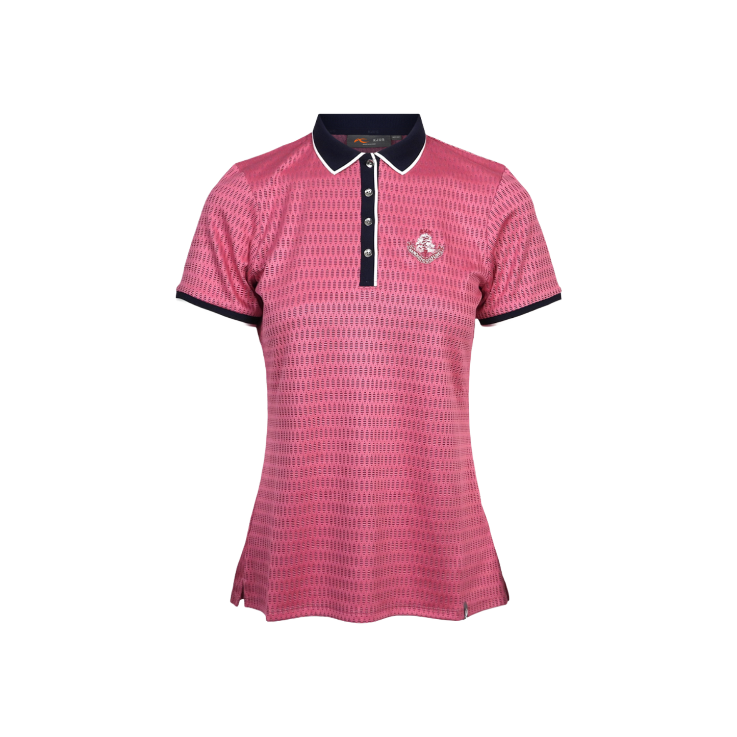 Ella Structure Polo Shirt - Peony/Atlanta Blue