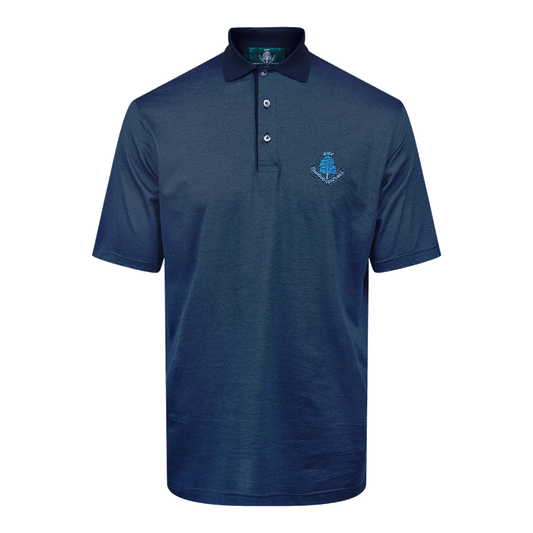 Molise Cotton Polo Shirt - Navy