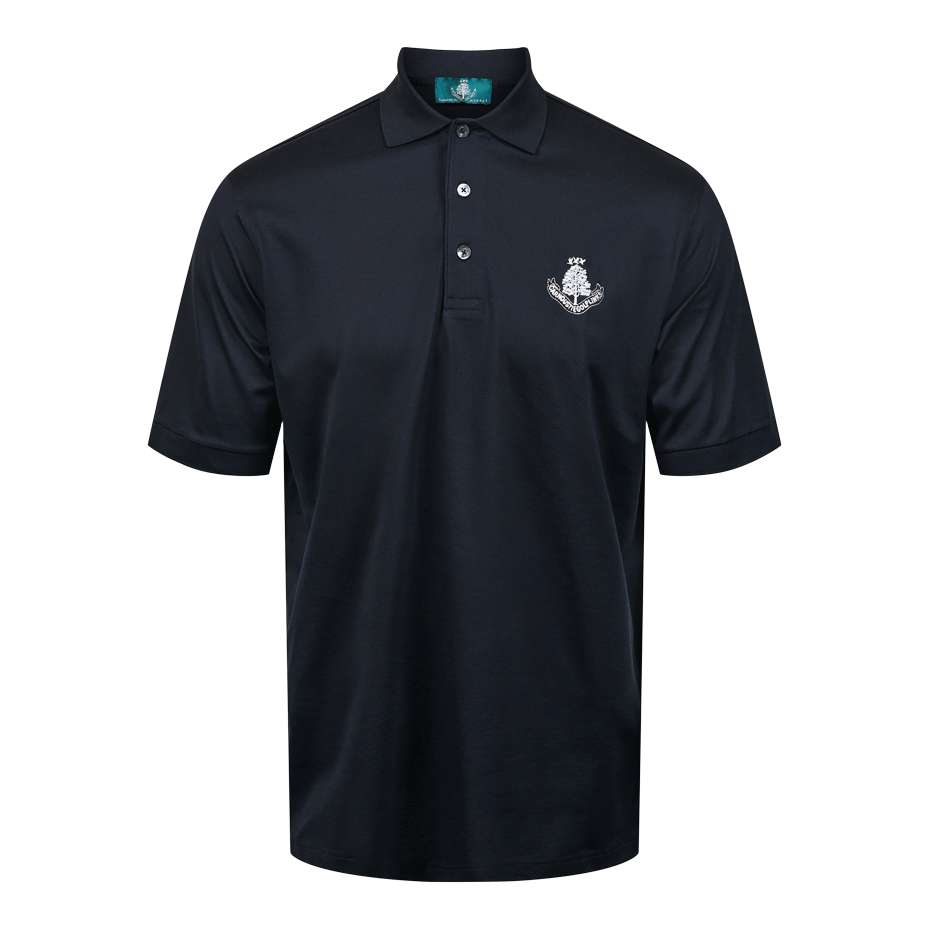 Sardegna Cotton Polo Shirt - Black