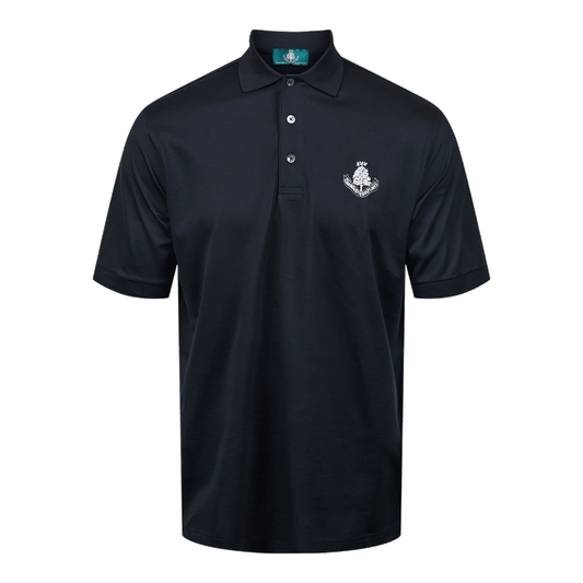 Sardegna Cotton Polo Shirt - Black