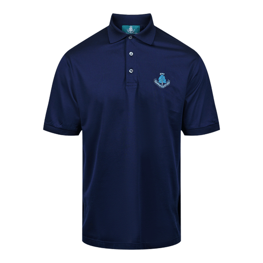 Sardegna Cotton Polo Shirt - Navy