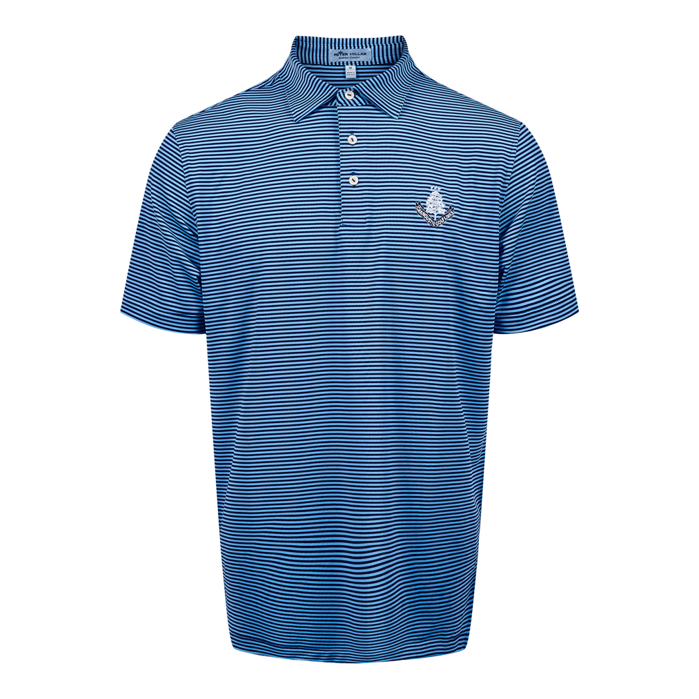 Hales Performance Polo Shirt - Navy/Cottage Blue