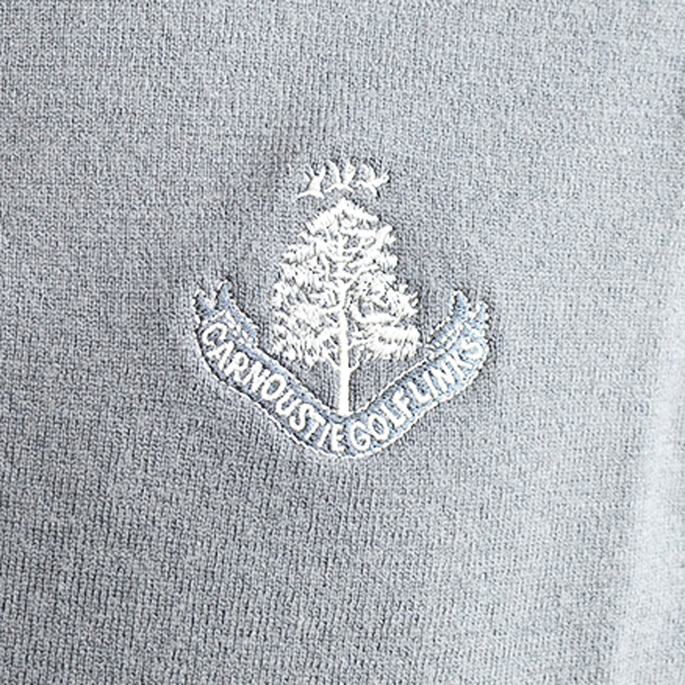 Merino Zip Neck Sweater - Gunmetal Grey