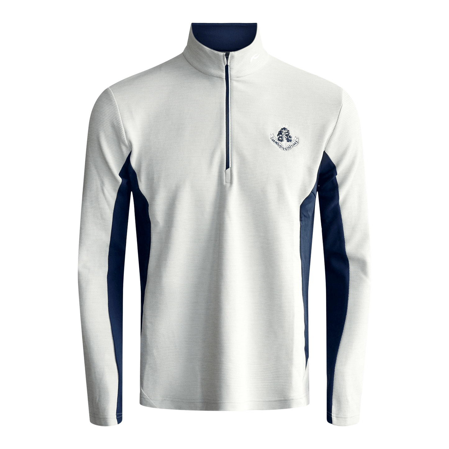 Roman 1/2 Zip Sweater - Alloy/Atlanta Blue