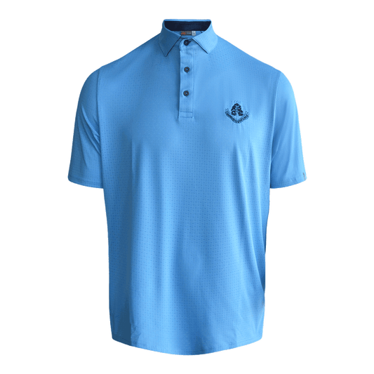 Savin Structure Polo Shirt - Cerulean Blue