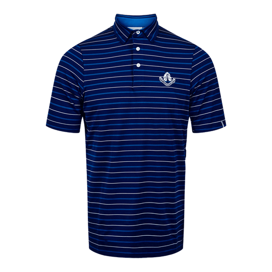 Soren Multi-Stripe Polo Shirt - Atlanta Blue/Blueberry
