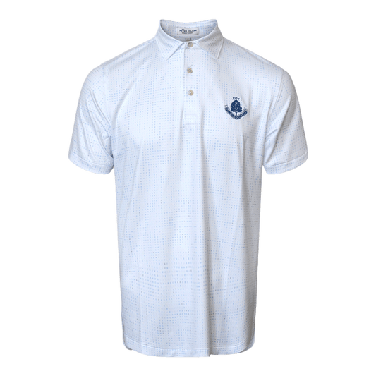 Word Search Performance Polo Shirt - White