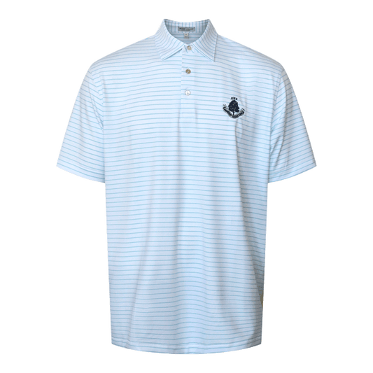 Drum Performance Polo Shirt - White/Radiant Blue