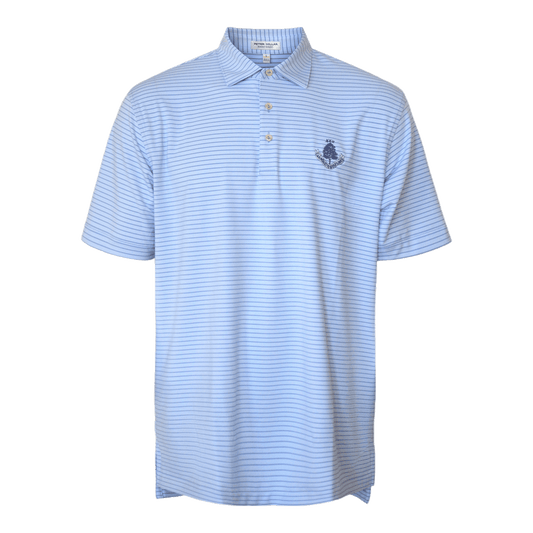Heritage Stripe Polo Shirt - Lakeside Blue