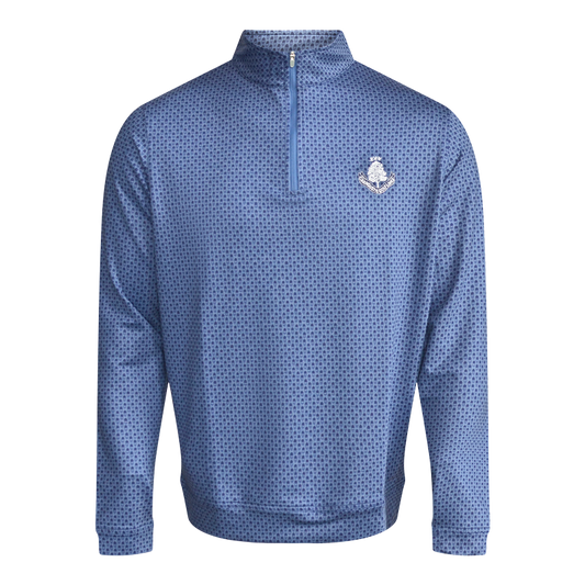 Perth Pina Skullada 1/4 Zip - Sport Navy