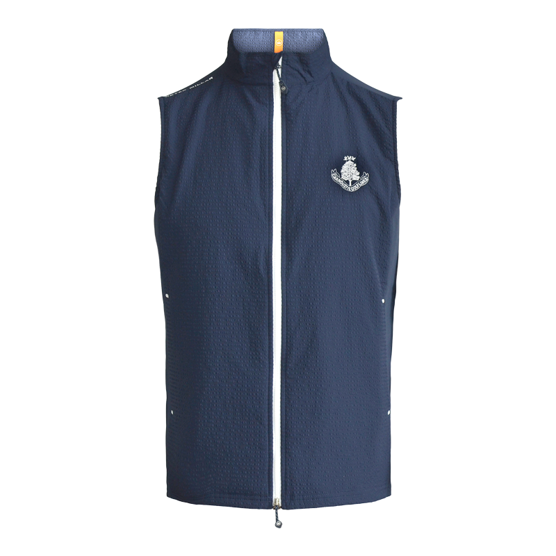 Seersucker Hybrid Vest - Navy