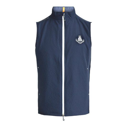 Seersucker Hybrid Vest - Navy