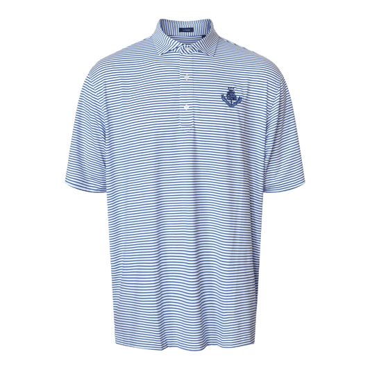 Dean Stripe Polo Shirt - Navy/Luxe Blue