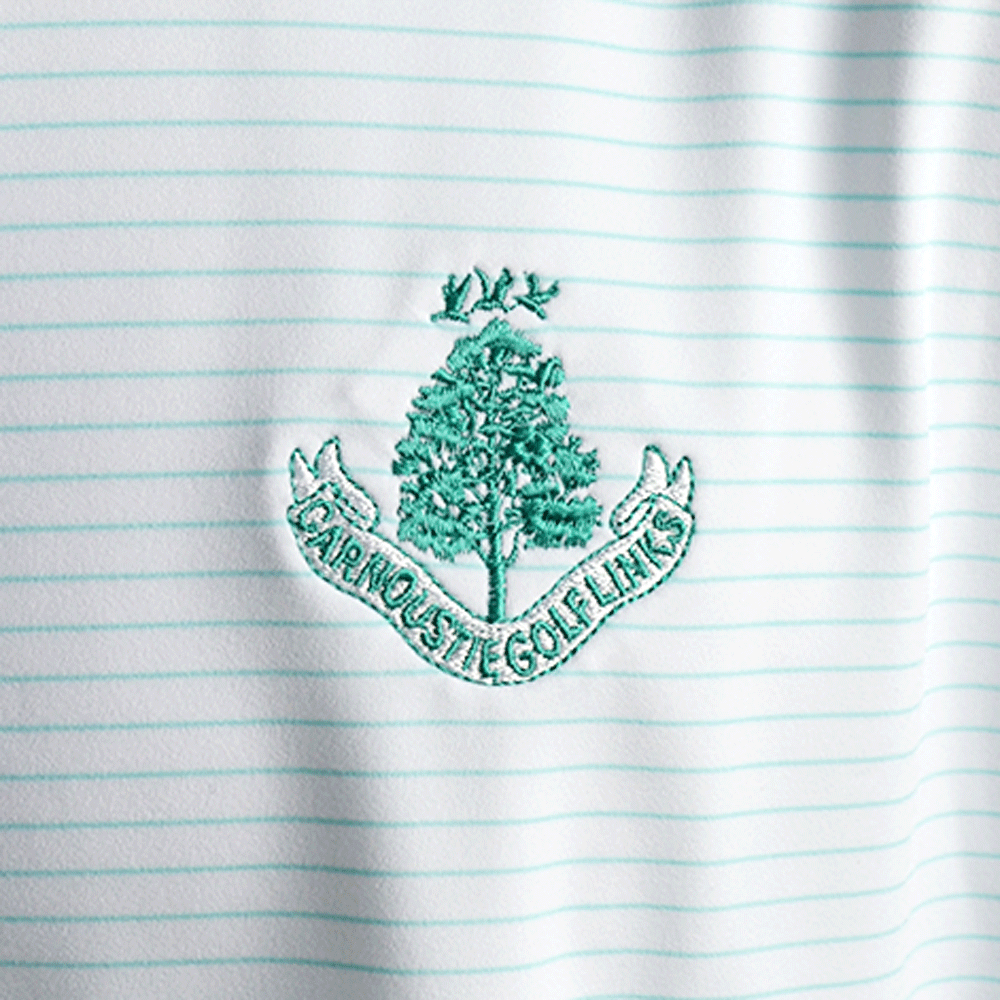 Hemlock Performance Polo Shirt - White/Cabana Blue