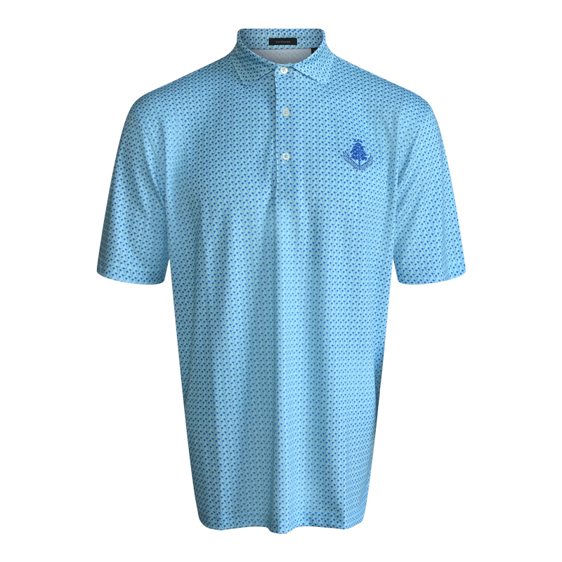 Morgan Pattern Polo - Wave/Marine