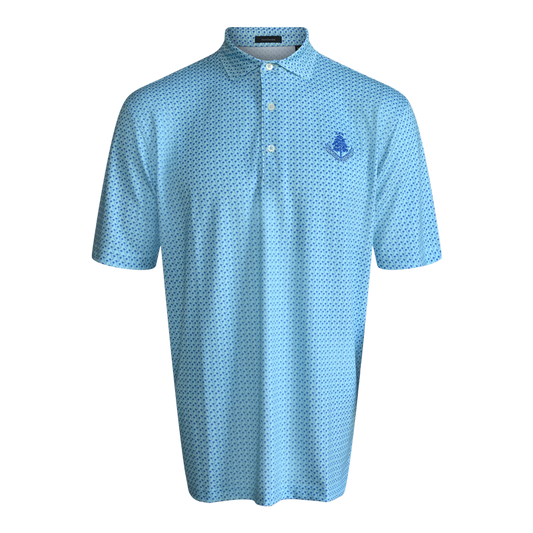 Morgan Pattern Polo - Wave/Marine