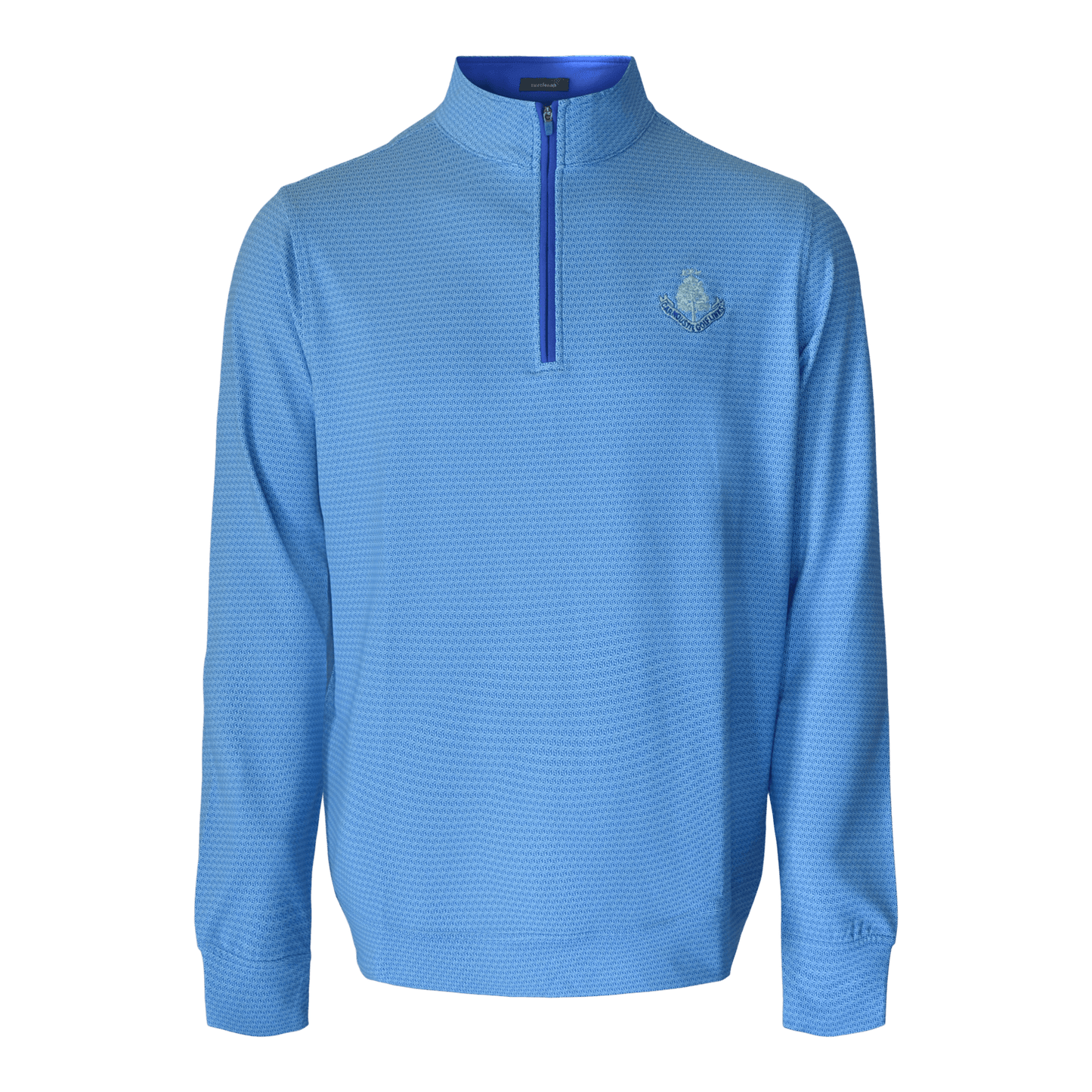 Aloe Pattern 1/4 Zip Sweater - Marine/Wave