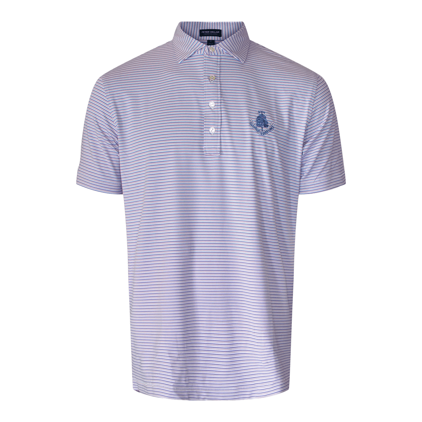 Alto Performance Polo Shirt - White/Valencia Purple