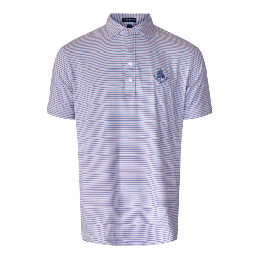 Alto Performance Polo Shirt - White/Valencia Purple