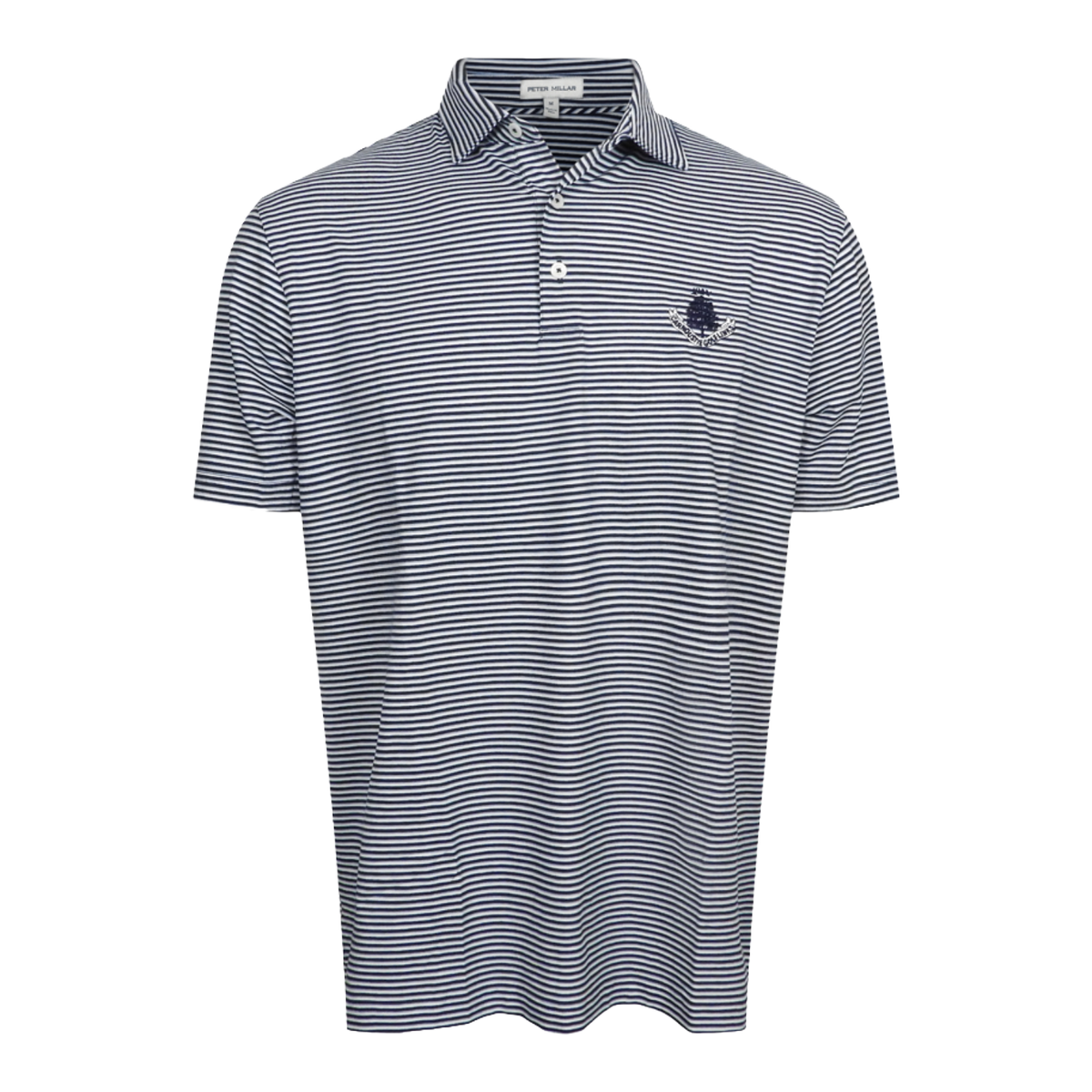 Crown Flex Cotton Ss Polo Shirt - Navy