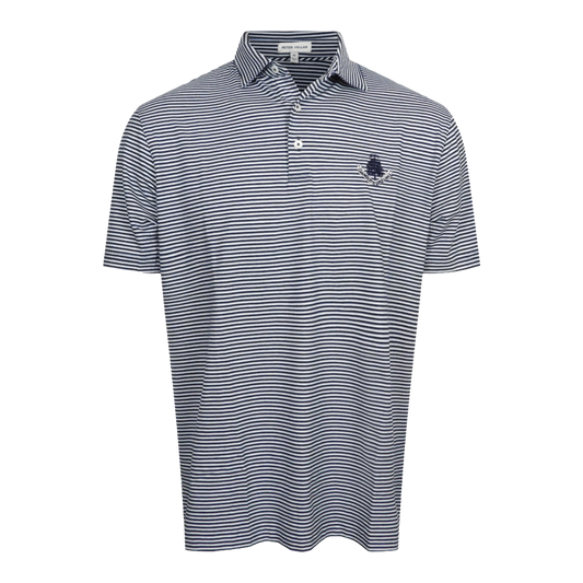 Crown Flex Cotton Ss Polo Shirt - Navy