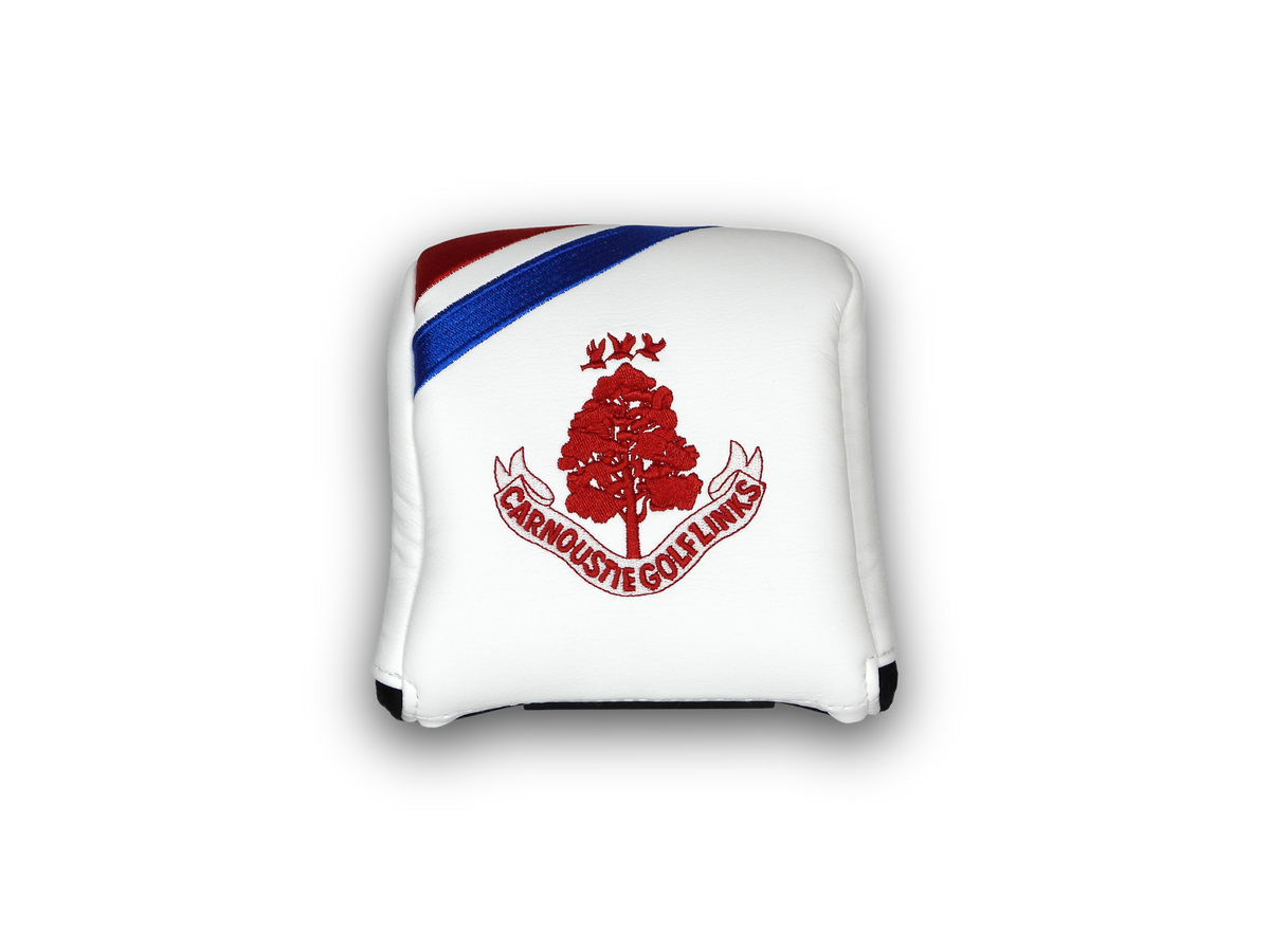 Mallet Club Stripe Headcover - White/Blue/Red