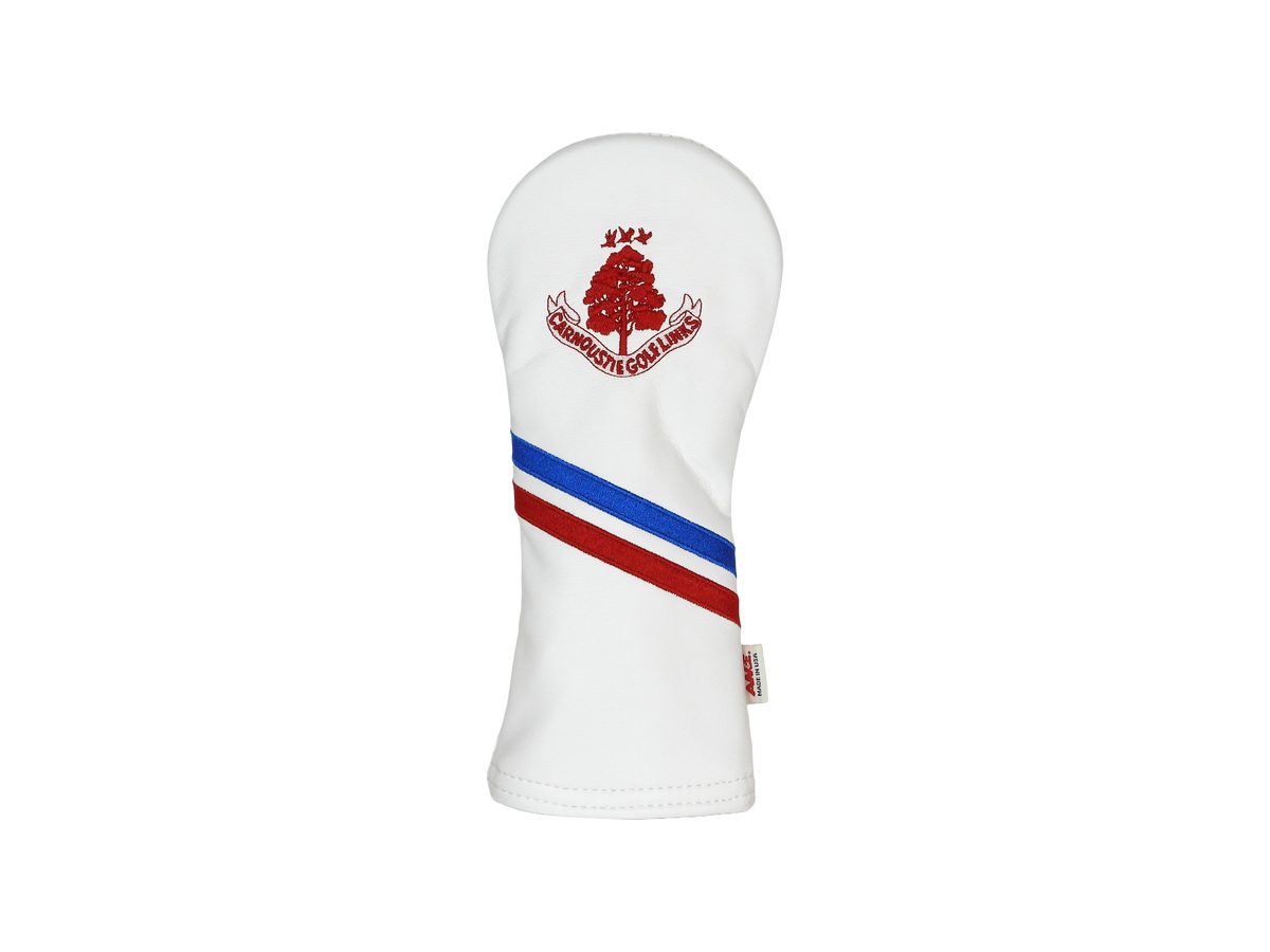 Fairway Club Stripe Headcover - White/Blue/Red