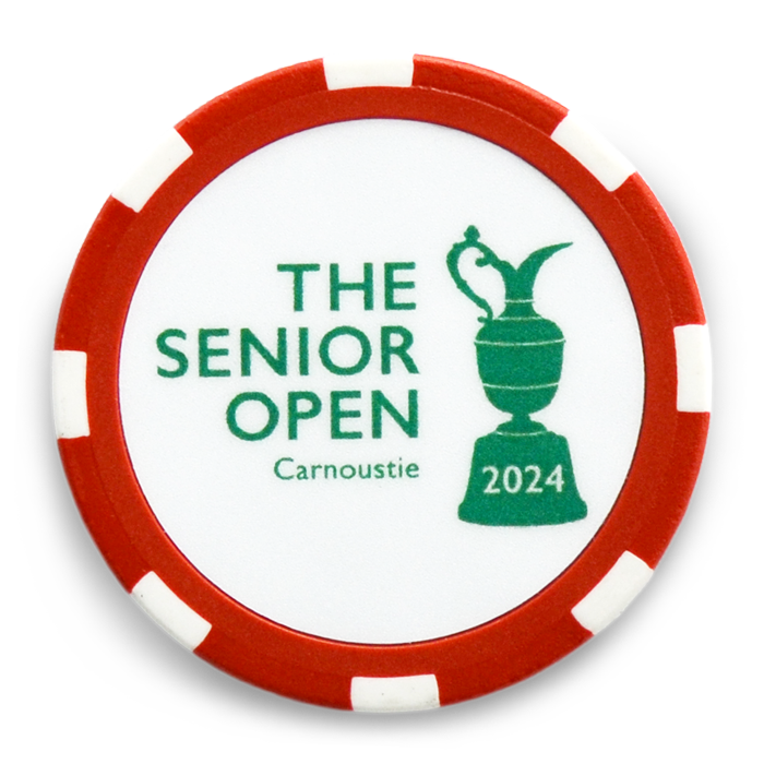 Senior Open Poker Chip - Red