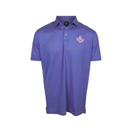 Noah Performance Polo Shirt - Royal/White/Taffy