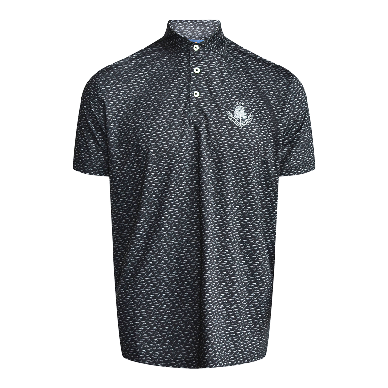 Pattern Polo - Black/Quarry