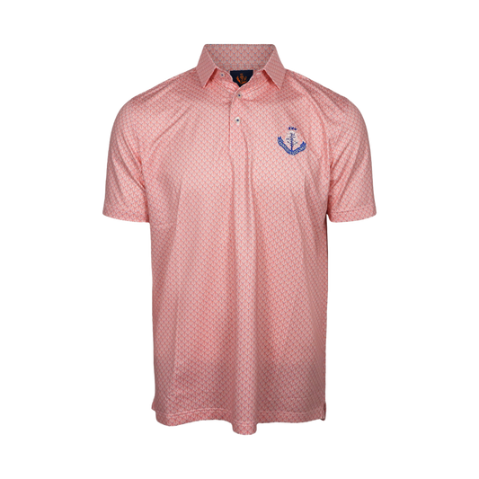 Sebastian Performance Polo Shirt - White/Taffy/Royal