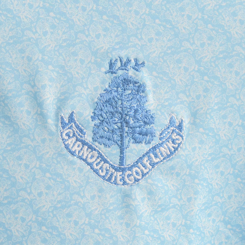 Sidney Pattern Polo - Coastal/White