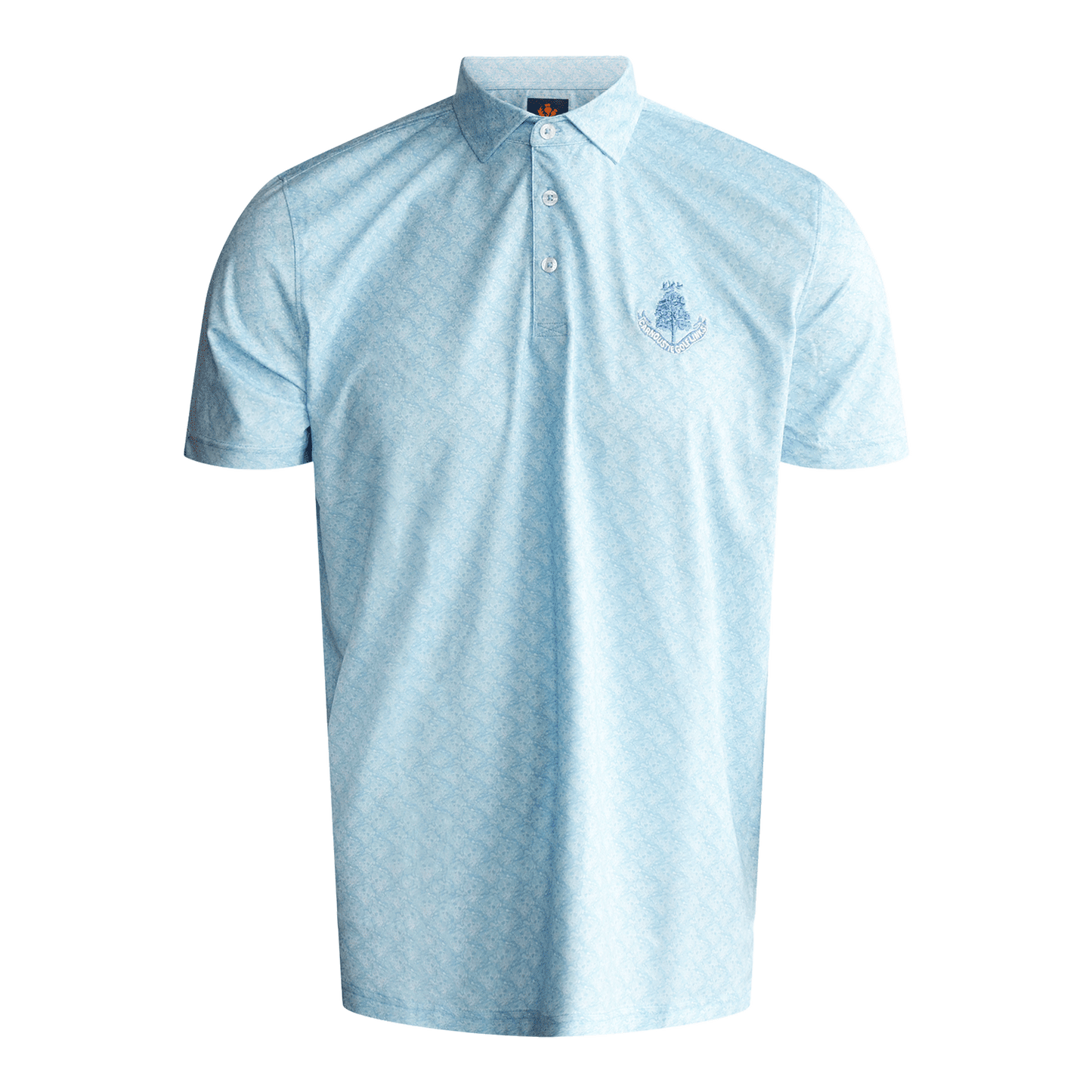 Sidney Pattern Polo - Coastal/White