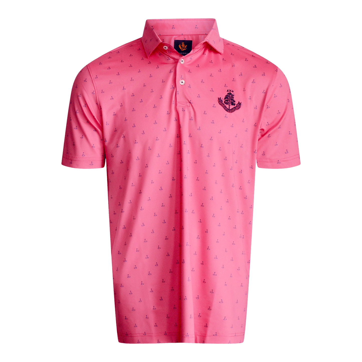 Douglas Polo Shirt - 545 Raspberry/Navy