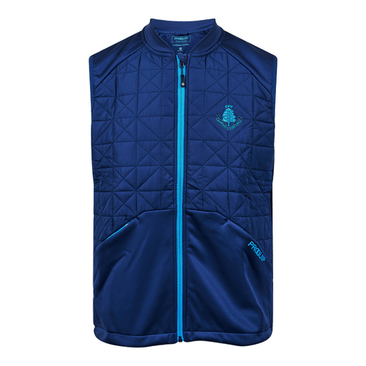 Therma Bora Full Zip Gilet - Navy/Azure Blue