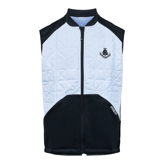 Therma Bora Full Zip Gilet - White