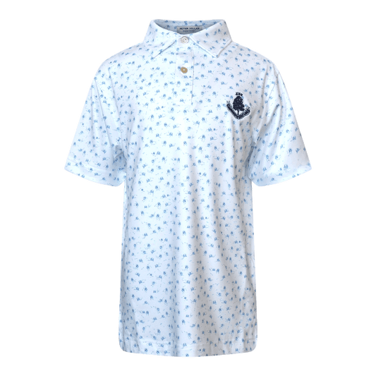 Youth Carts Performance Polo Shirt - White